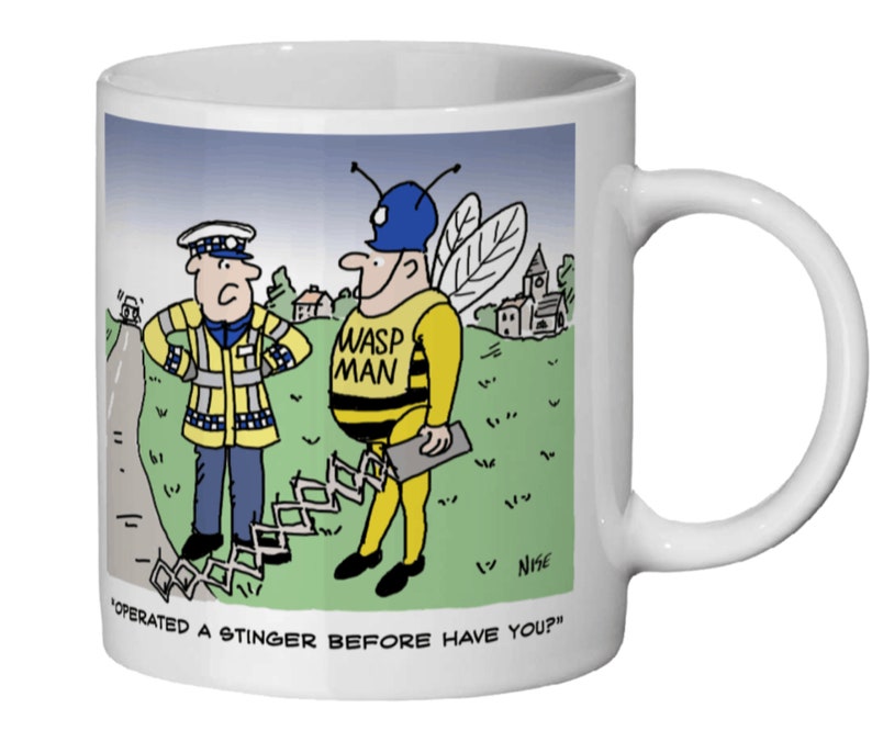 Traffic Police with Stinger Ceramic Mug image 2