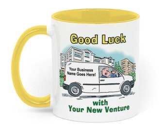 Good Luck With Your New Venture - Two Toned Ceramic Mug