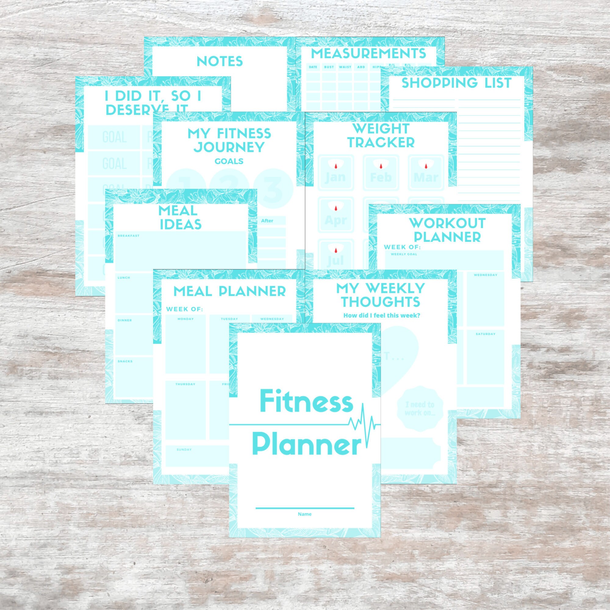 Fitness Planner Etsy