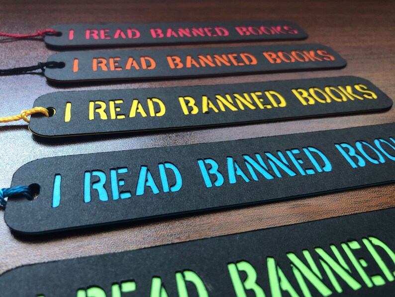 I Read Banned Books Handmade Bookmark With Tassel Gifts for - Etsy