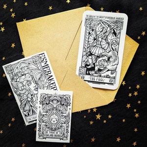 Wähle deine individuelle Karte! MAJOR ARCANA - Life Path Karte, Liebeskarte - Das Tarot der werkenden Hände 78 Karten Tarot Deck von Esme Baker