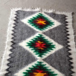 Throw Warm & Soft Hutsul Lizhnyk ECO Home Blanket Ukraine Wool Blanket Kilim Blanket Ukraine Rug Woven Wool Art Ukraine Carpathian