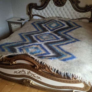 Hutsul, Ukrainian, Woven Wool Art, Throws, Scandinavian Blanket, Ukraine Blanket, Wool Blanket, Bedspread, Unique Folk Art, House Gifts
