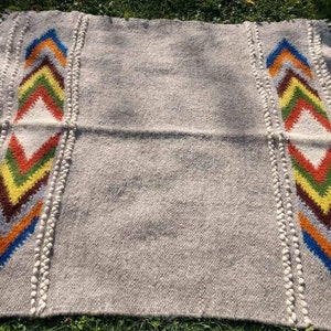 Ukraine Blanket, Hutsul ,Lizhnyk, Wool Blanket Boucle Ukrainian Woven Wool Art Bedspread Rug Washable Blanket ECO Home