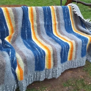 Throw Kilim Blanket Boho Chic Scandinavian Blanket Boucle Hutsul Wool Blanket Bed Cover Bedspread Rug Gifts For Home & Garden