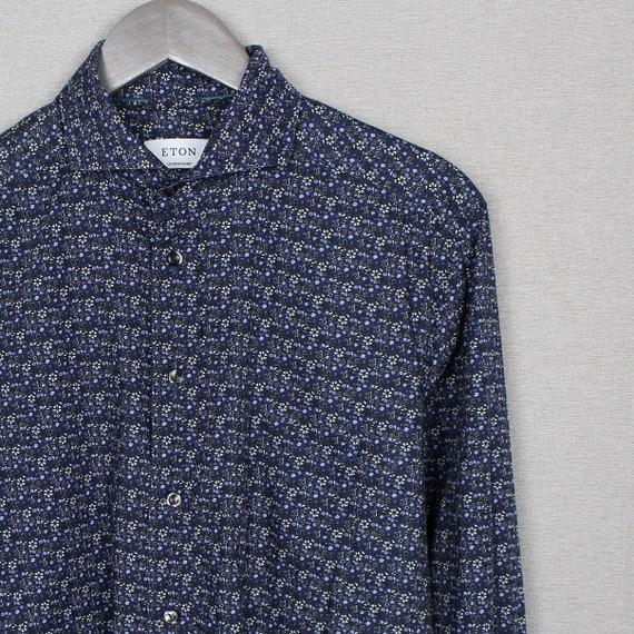 Eton Contemporary Long Sleeve Shirt Size 41 16 L X