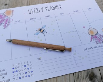 Descarga digital del planificador semanal A4