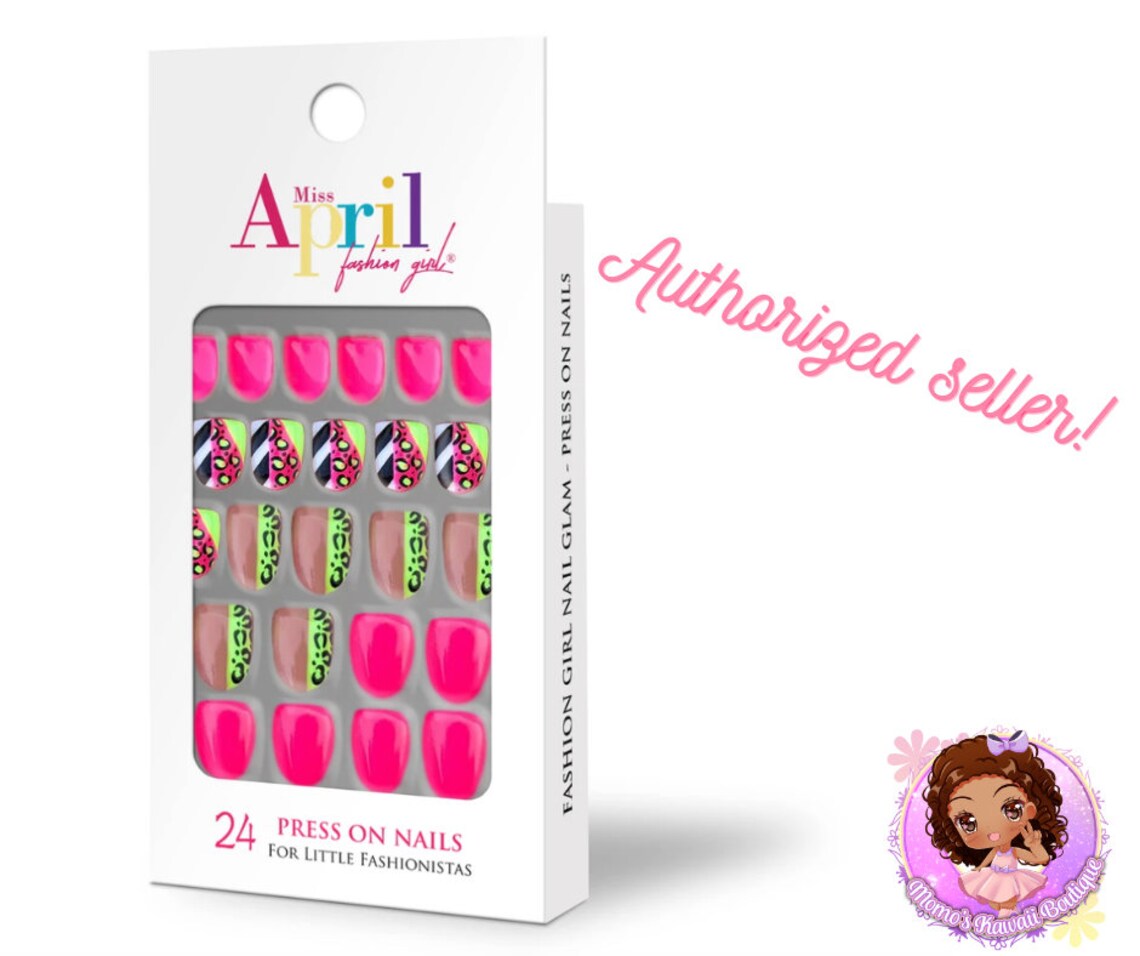 Kids Press on Nails Wild Child | Etsy