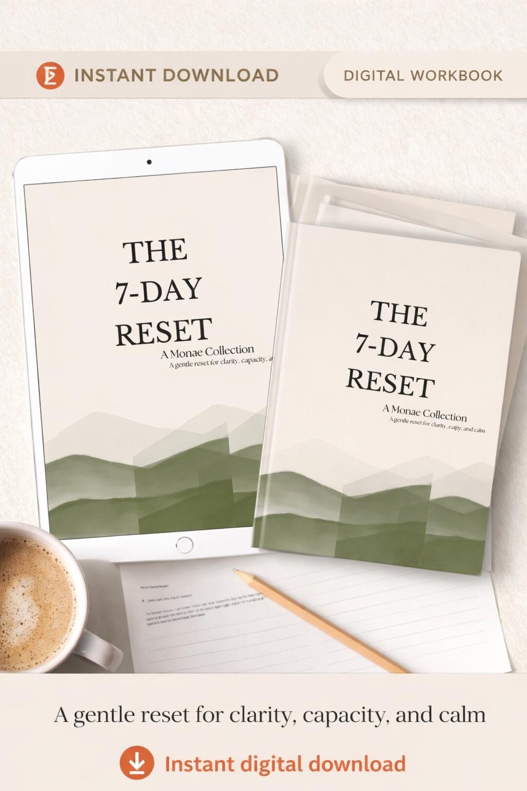 The 7-day Reset Workbook | A Gentle Life Reset for Clarity, Capacity ...