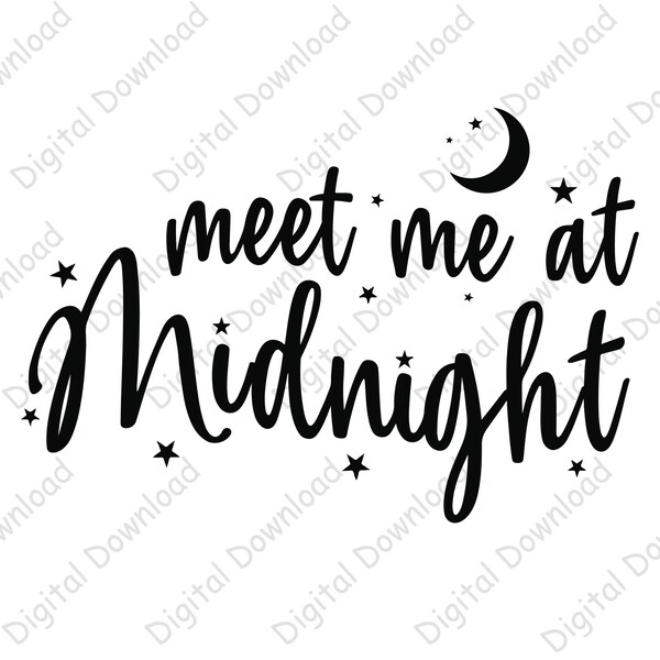 Meet Me at Midnight Svg File Etsy Canada