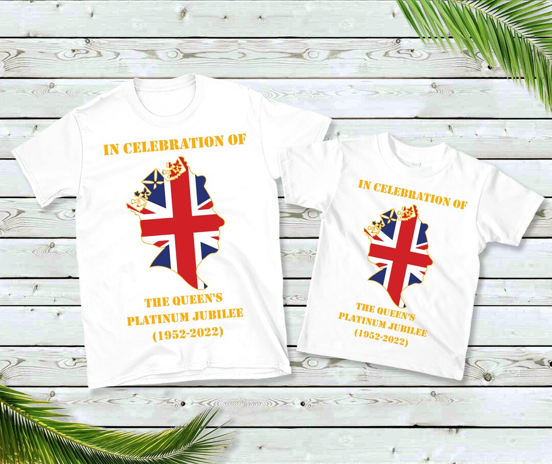 Queens Platinum Jubilee Tshirts Jubilee T Shirt Kids Couple Etsy UK