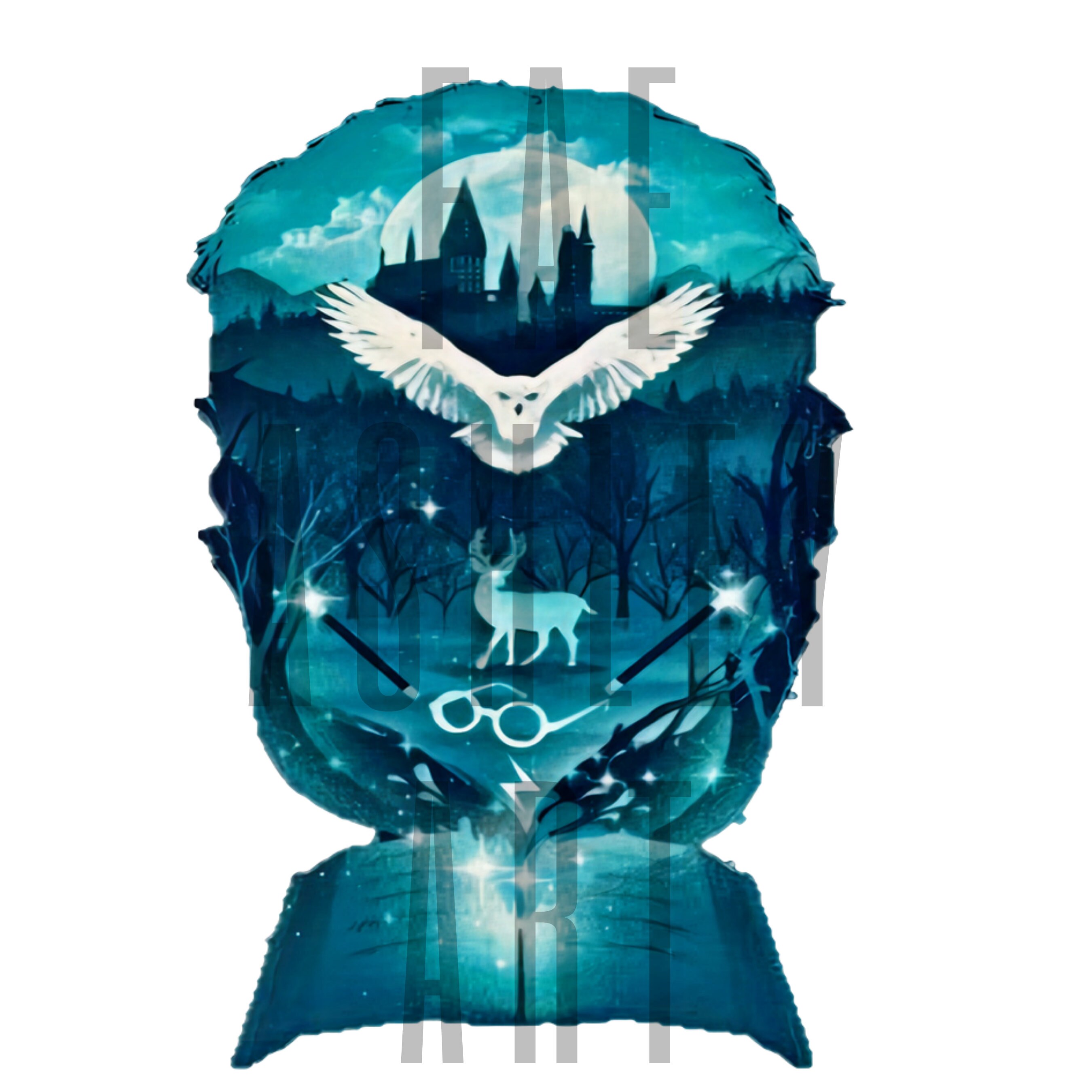 Harry Potter Inspired Sticker Harry Owl Patronus Vinyl Etsy