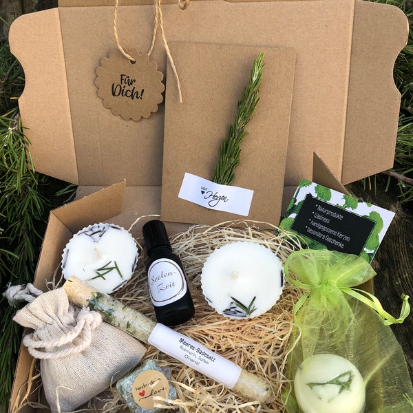 ROSMARIN Geschenkbox, Für Dich, Naturprodukte, Wellness