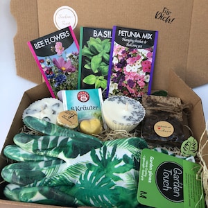 Confezione regalo NATURA, giardiniere, giardino, fiori