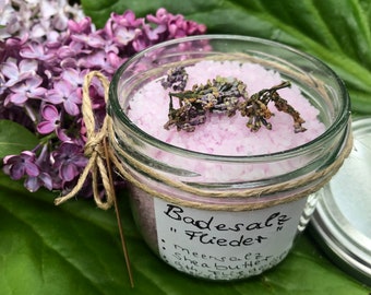 Meeres Badesalz Flieder Sheabutter, Naturkosmetik,  SPA, Wellness