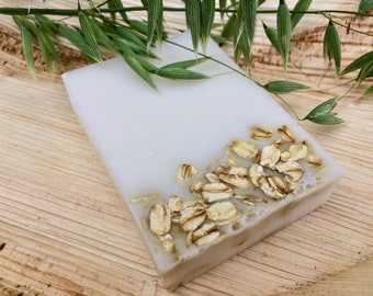 Natural soap, oat soap with honey and vanilla