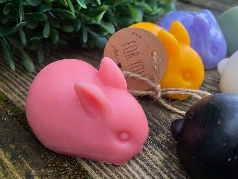 Bunny soap, 3 pieces, natural soap many types, EASTER, Easter bunny image 2