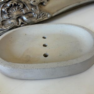Concrete soap dish, modern design, as a gift