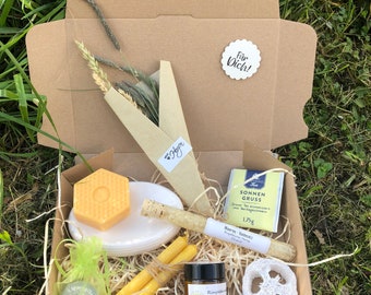Naur GARTENLIEBE Wellness Box, with beeswax, marigold