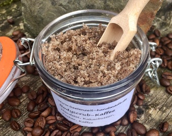 NATUR Kaffee Peeling, Body Scrub, Mandelöl, Kakaobutter, Zuckerpeeling