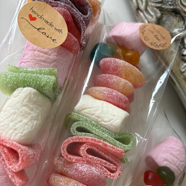 Candy skewer, candy kabob, sweets, party favor, birthday, guest gift