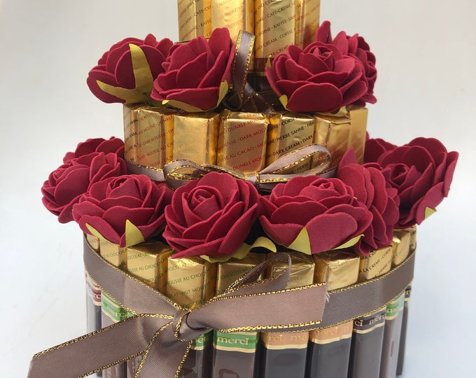 Pralinen Herz Torte mit Pralinen Geschenk für Muttertag ,Hochzeitstag ... Pralinen Herz Torte mit Pralinen Geschenk für Muttertag ,Hochzeitstag ...