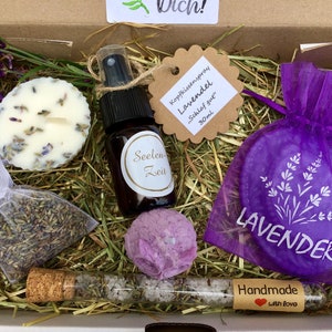 Caixa de presente NATURE &quot;LAVENDER&quot;, conjunto de spa, presente de relaxamento, caixa de autocuidado, para você