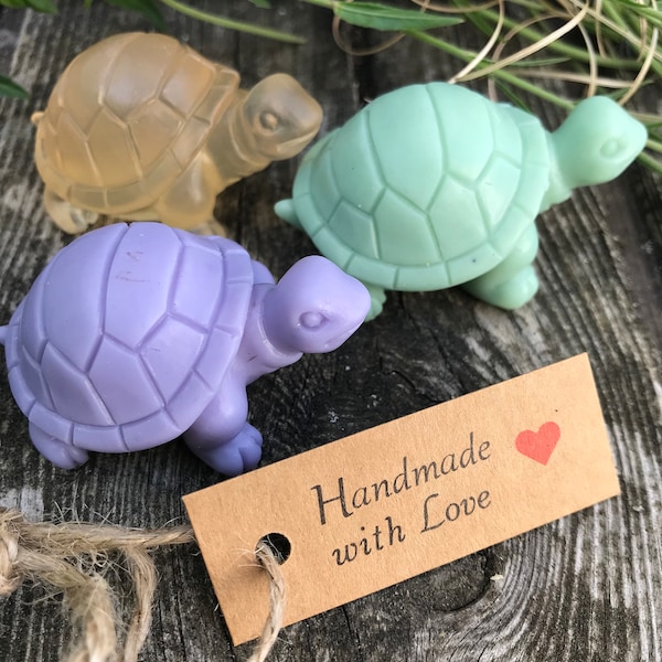 Schildkröten Seife, 3 Stück, Naturseife