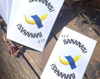 XYZ BANANAS Exhibition Catalog zine color copies