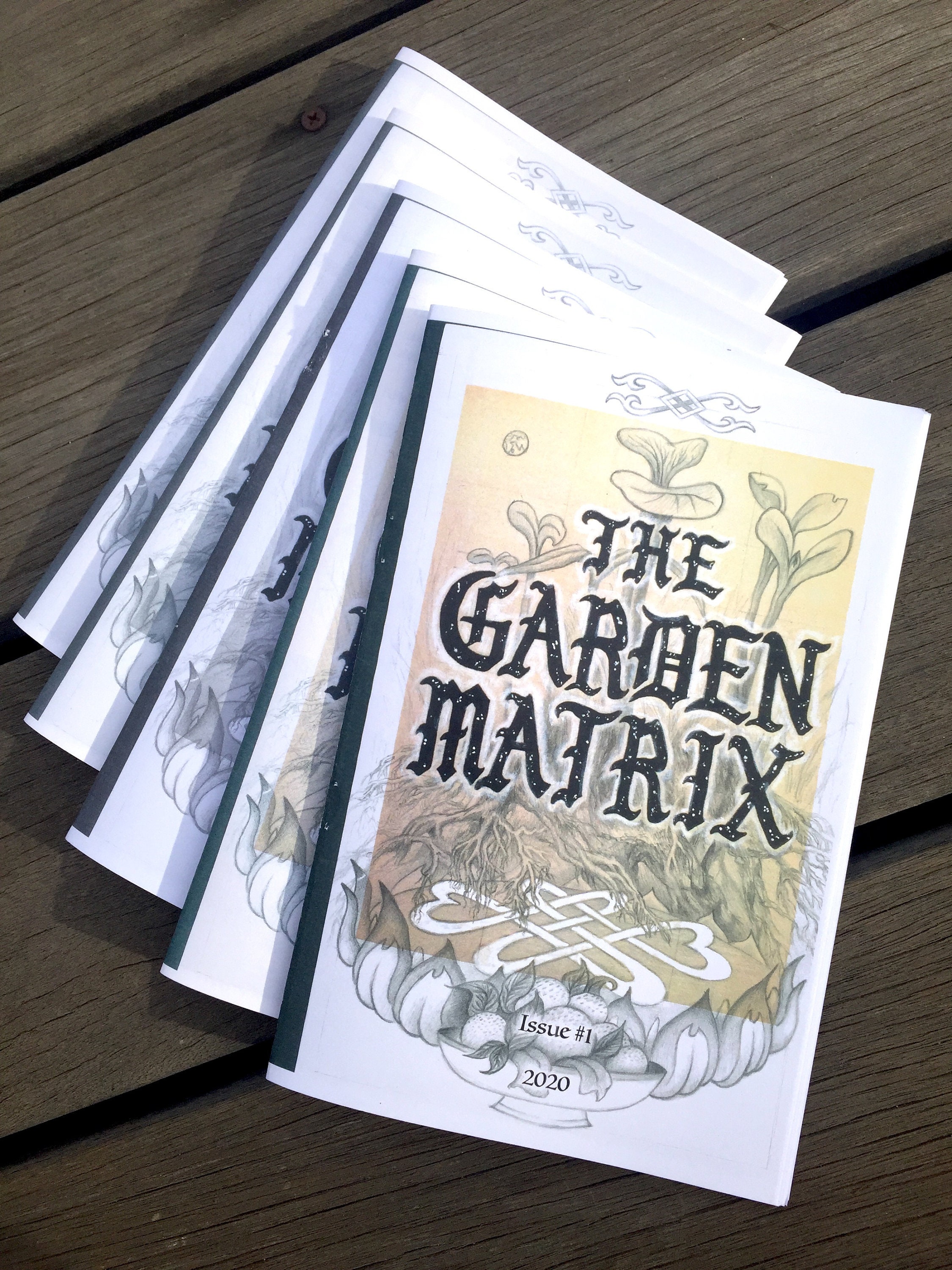 Zine: "The Garden Matrix"- Issue #1- saddle stitched softcover book, inkjet digital prints (Black and White/ Color)