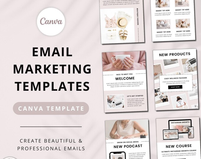 email templates - bundle pack - 50+ on yellow images... This item is unavailable - Etsy