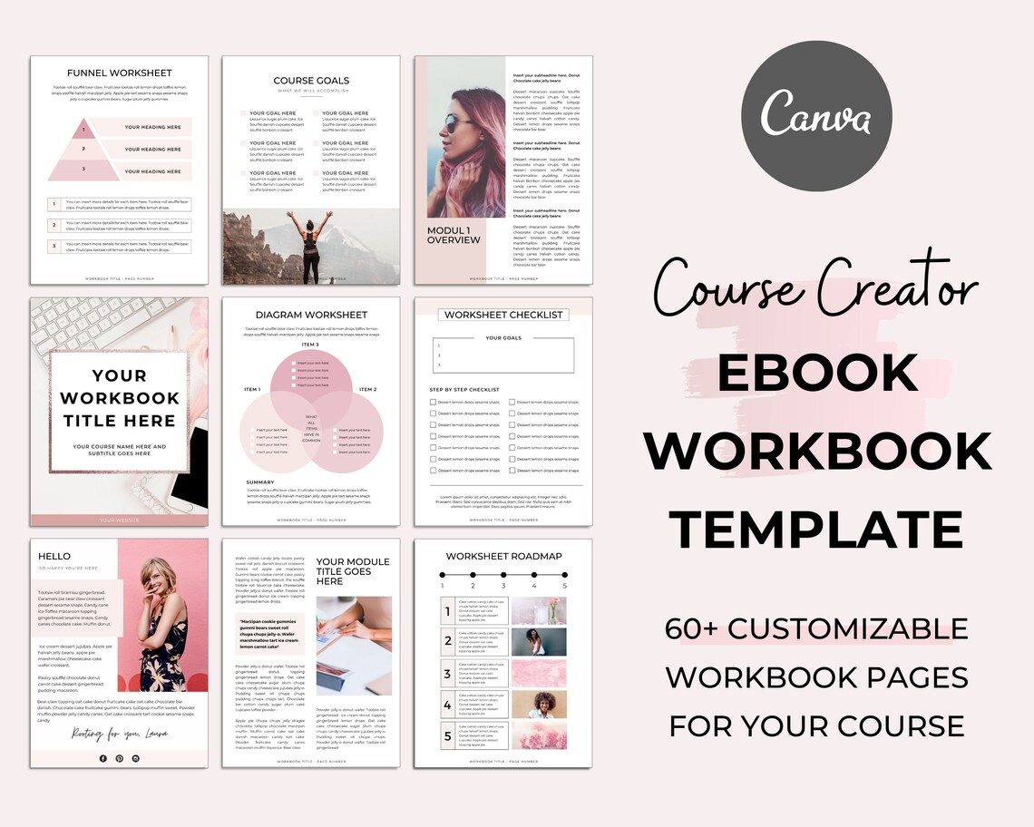 Ebook Template for Canva Workbook Template for Canva - Etsy
