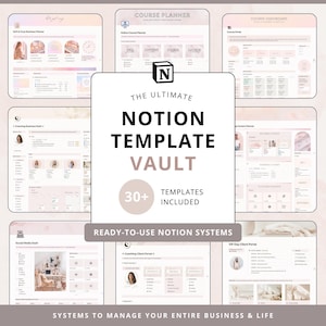 Notion-Vorlagenpaket für Geschäfts- und Lebensplanung