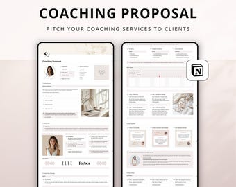 Notion Coaching Proposal Template: Client Program Guide - Convert Clients after Coaching Discovery Call - Outline Coaching Package