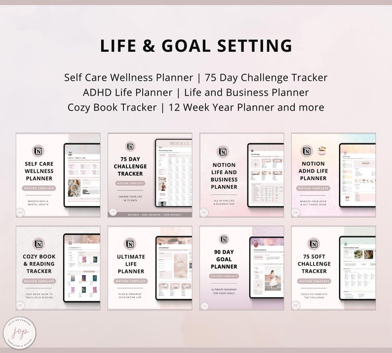 Notion Template Bundle All in One - Notion Business Planner Life ...