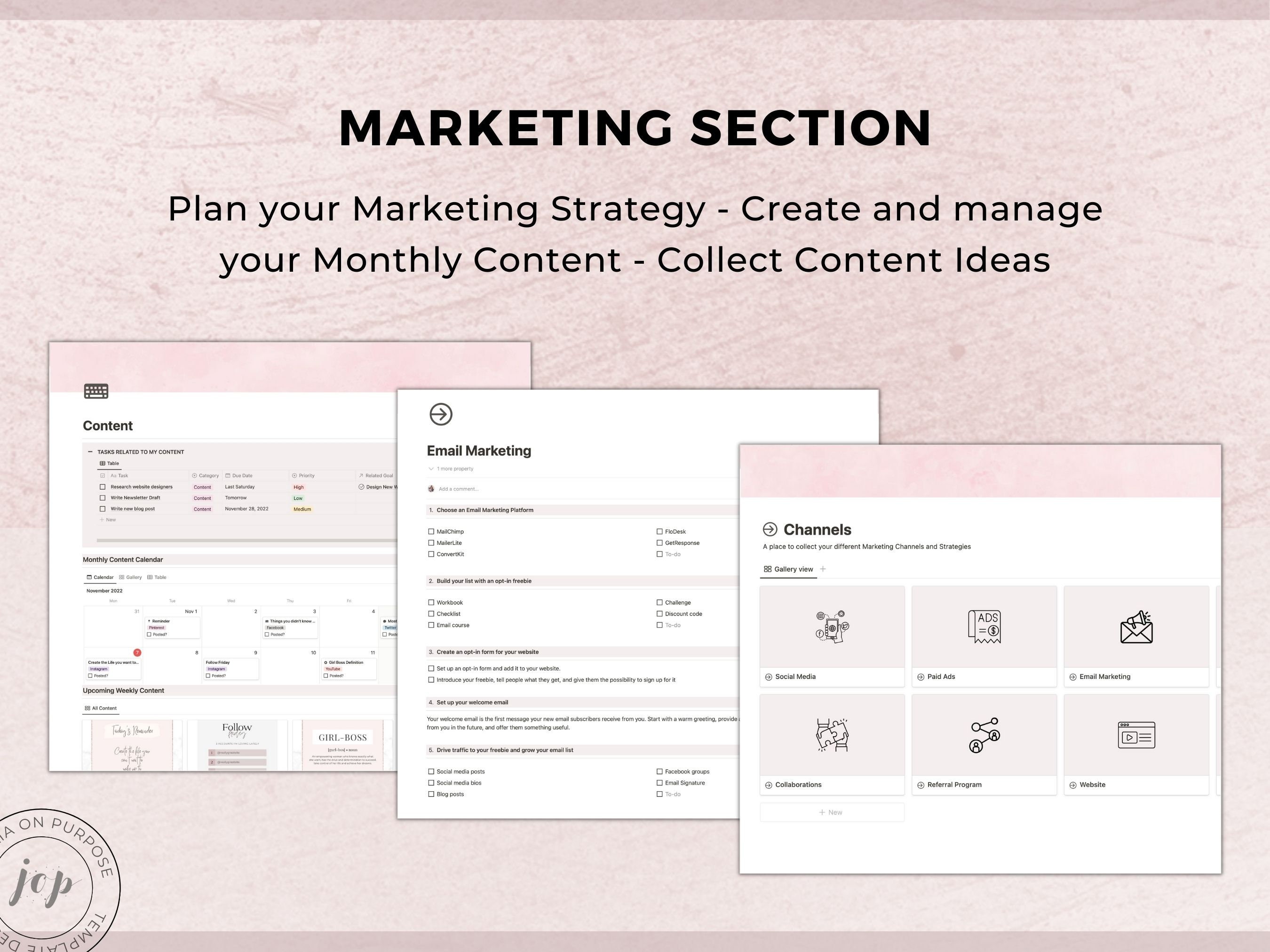 Notion Template Business Planner Notion Dashboard Content - Etsy