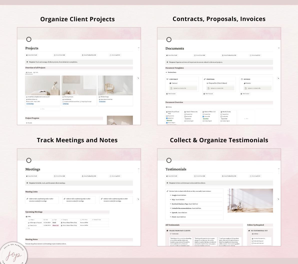 Freelance PLR Notion Template - Notion Business Planner Template ...