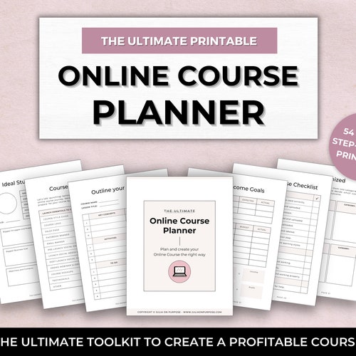 Online Course Workbook Course Creator Planner Printable - Etsy UK
