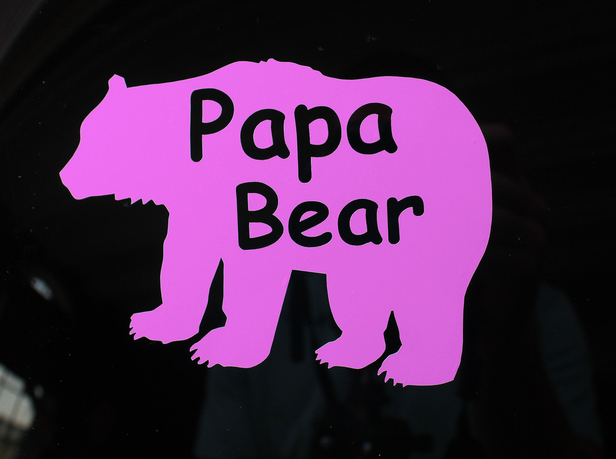 Car 5.5" Papa Bear Decal with up to 6 FREE 2.5" Cubs Oracal Vinyl Decal 