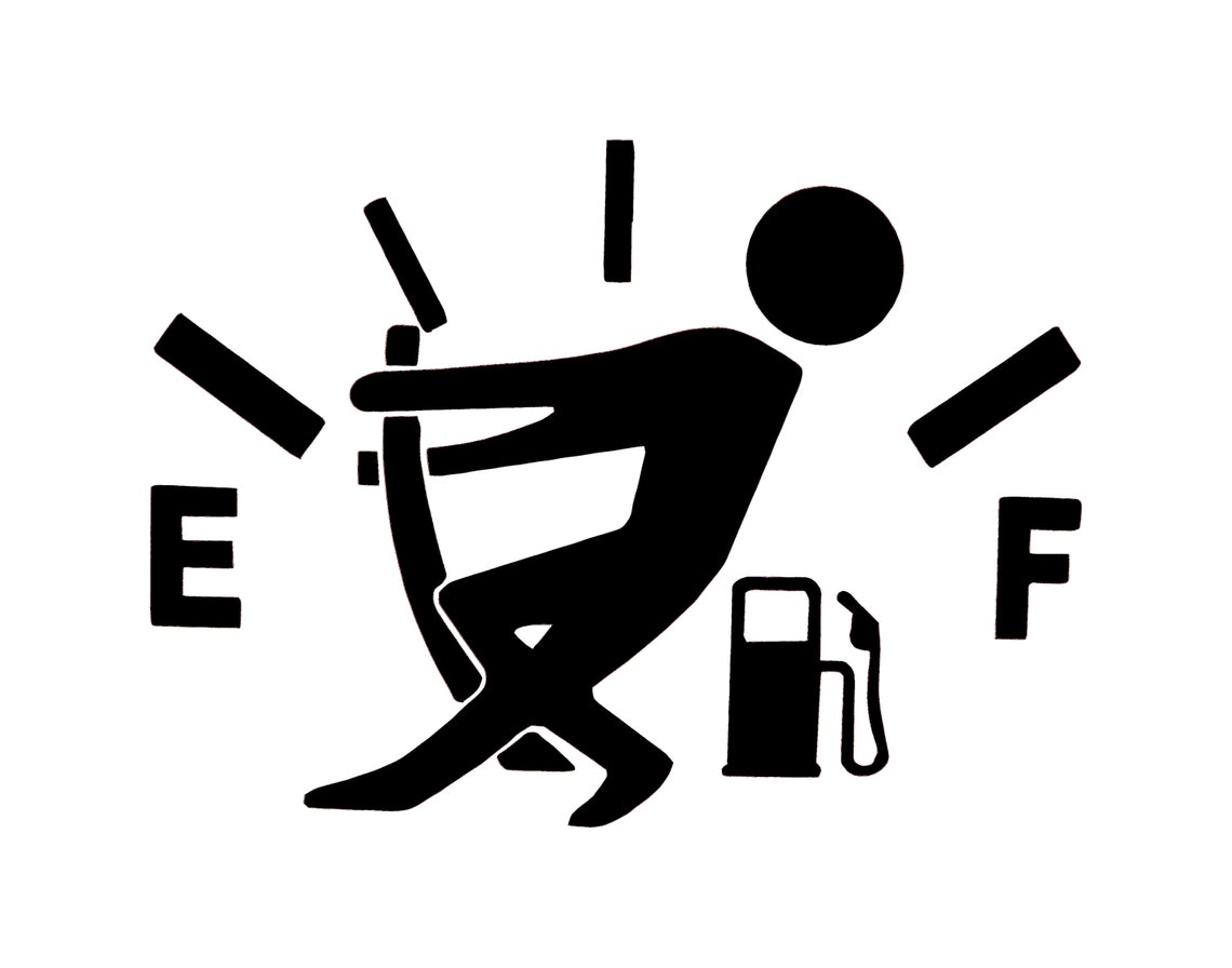 Empty Gas Tank Boy Decal Gastank Car Window Laptop Etsy