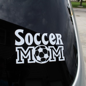 5 inch Soccer Mom Vinyl Decal, Car, Window, Laptop, Quality Oracle Vinyl Soccer Decal