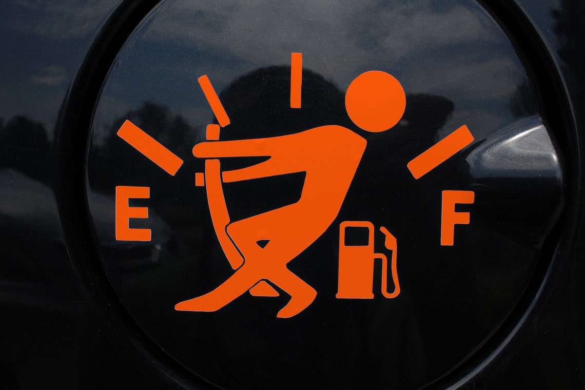 Empty Gas Tank Boy Decal Gastank Car Window Laptop Etsy