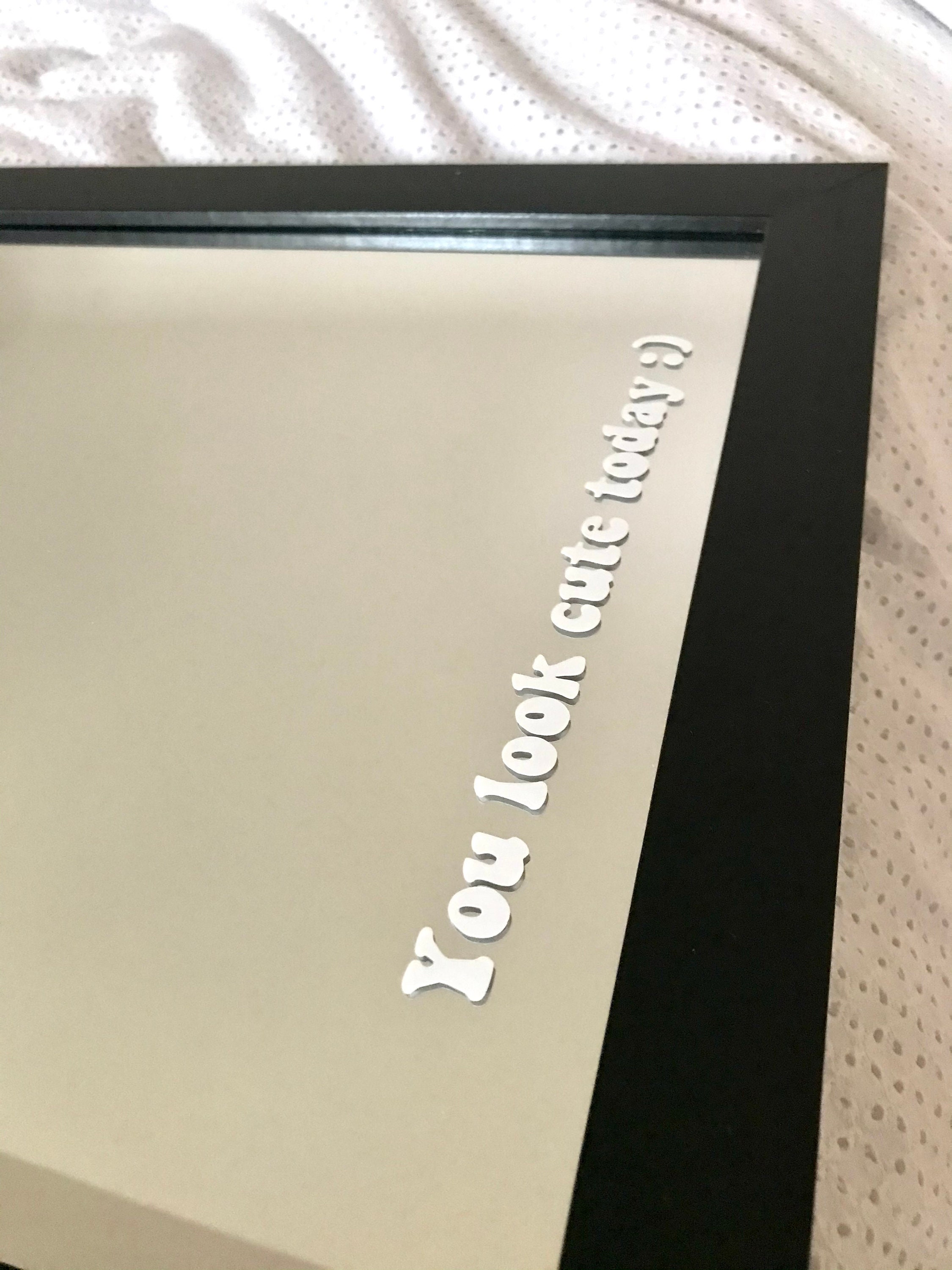 Custom Mirror Sticker Custom Quote Sticker Personalised Etsy 日本