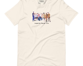 Chemise rétro Sandlot Legends Never Die, T-shirt de baseball des années 1990, Chemise de l'équipe de baseball et Chemise de l'équipe de baseball