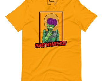 Mars Attacks Shirt, Alien Shirt, Scary Shirt, Kids Shirt. Men Women Streetwear, Movie Poster T Shirt, 90s Movie Nostalgia Shirt Unisex