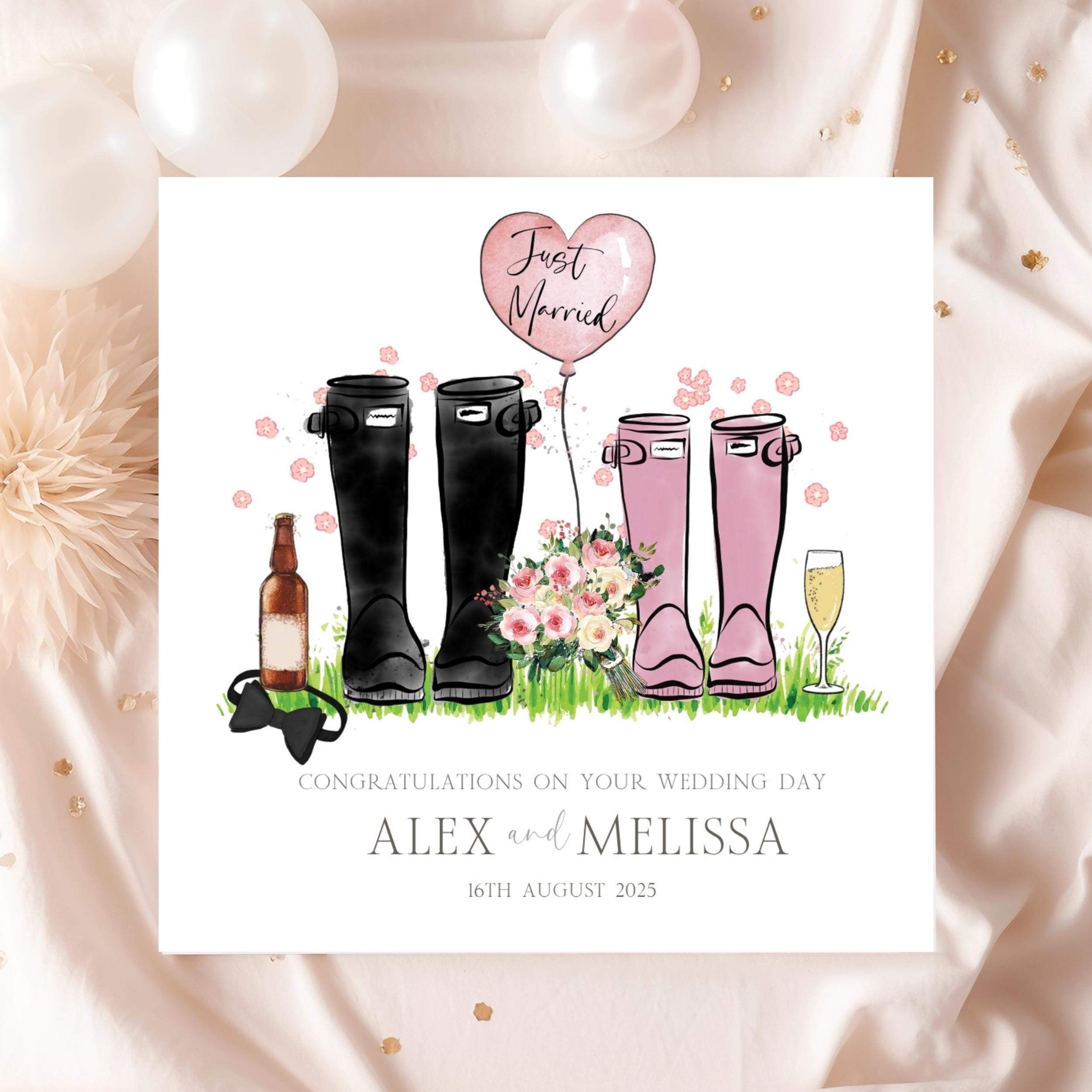 Template Design Your Own Wellies Welly Boot Card UK