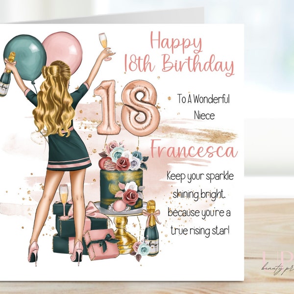 18th Birthday Card Granddaughter - Etsy UK