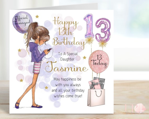 Carte anniversaire fille