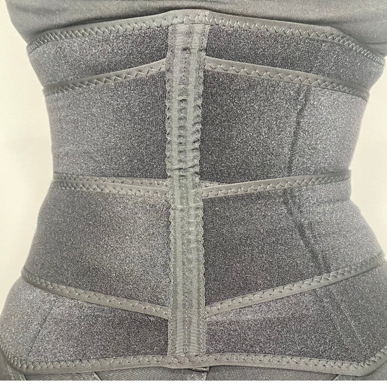 Waist Trainer for Women ChrissyK's Double Band Waist Trainer Work Out Sweat Belt Burn Tummy Fat Train Your Waist No Latex Fitness image 5