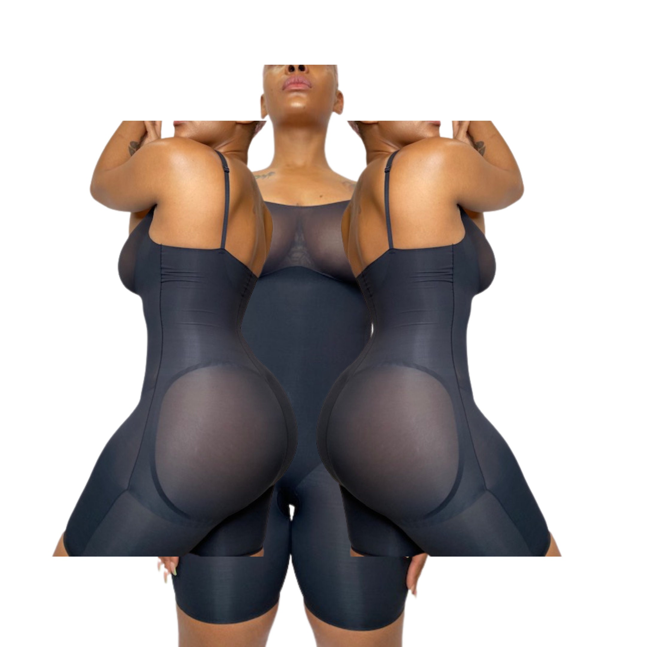 Full Body Shaper for Women Strapless Backless Shapewear Seamless Bodysuit  for Wedding Party (Beige M) (Beige L)